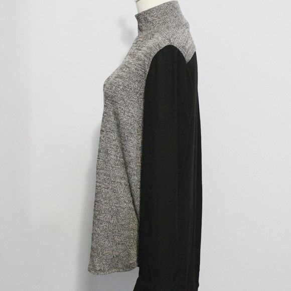 Loft by Ann Taylor Long Sleeve Tunic Sweater front and Sheer Back Size M - Picture 2 of 5